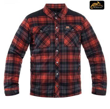 Рубашка Helikon Winter Warden Long Sleeve - Slate Crimson Plaid HE-55544 фото