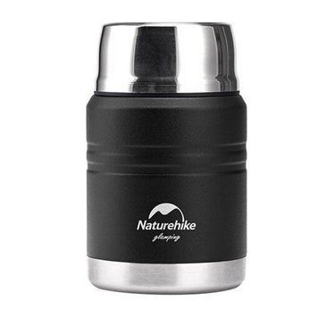 Термос Naturehike Stew beaker NH20SJ041; 304 сталь; 0.5 л; чорний 59457 фото