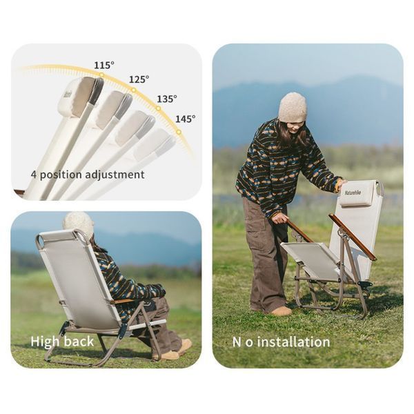 Крісло складане Naturehike CNK2550JJ012; залізо; чорний 70919 фото