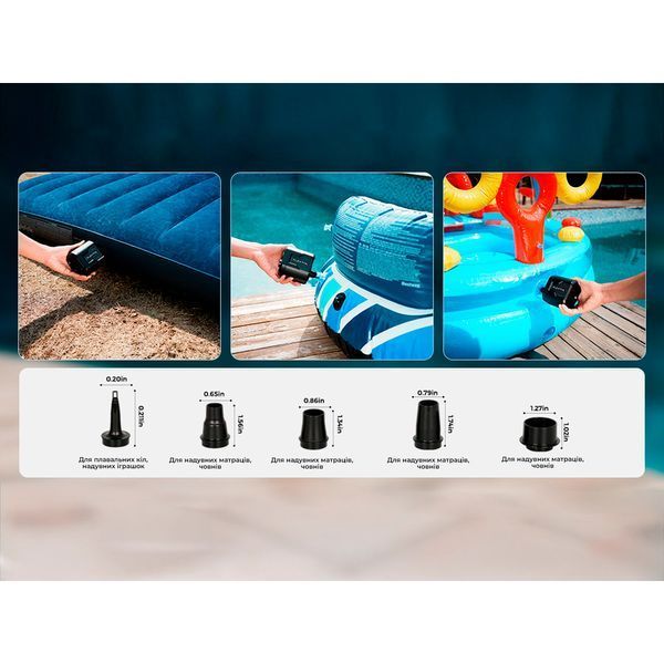 Портативний повітряний насос Flextail Evo Pump 3; 1000 л/хв; помаранчевий 69227 фото