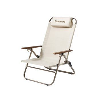 Крісло складане з регульованим нахилом Naturehike CNK2550JJ012, вуглецева сталь, бежевий 70920 фото