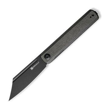 Ніж складаний туристичний Sencut Bronte, (8.6 см) 9Cr18MoV / Micarta чорний 62681 фото