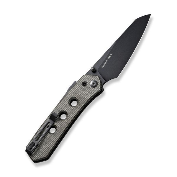 Ніж складаний туристичний Civivi Vision FG, (8.9 см) Nitro-V / Micarta темно-сірий 69977 фото