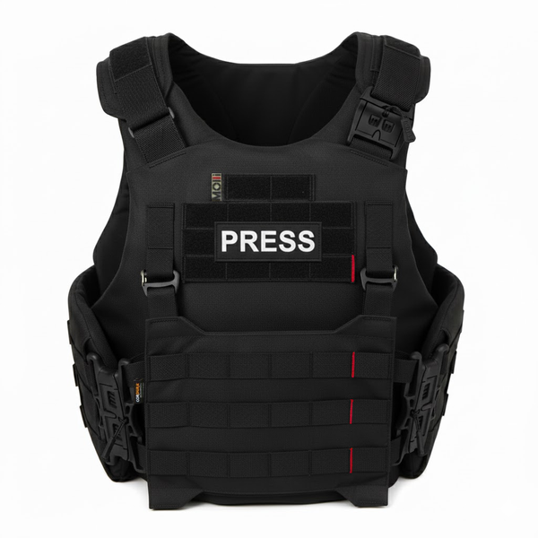 Противомломочный жилет для волонтеров для прессы, EGIDA СPS (corset protection system), 1 или 2 класса ДСТУ и STANAG, черный MOLLI 107777M1 фото