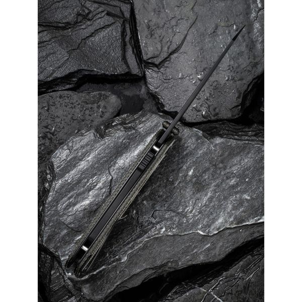 Ніж складаний туристичний Civivi Vision FG, (8.9 см) Nitro-V / Micarta темно-сірий 69977 фото