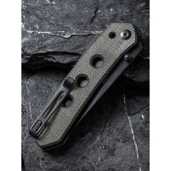 Ніж складаний туристичний Civivi Vision FG, (8.9 см) Nitro-V / Micarta темно-сірий 69977 фото