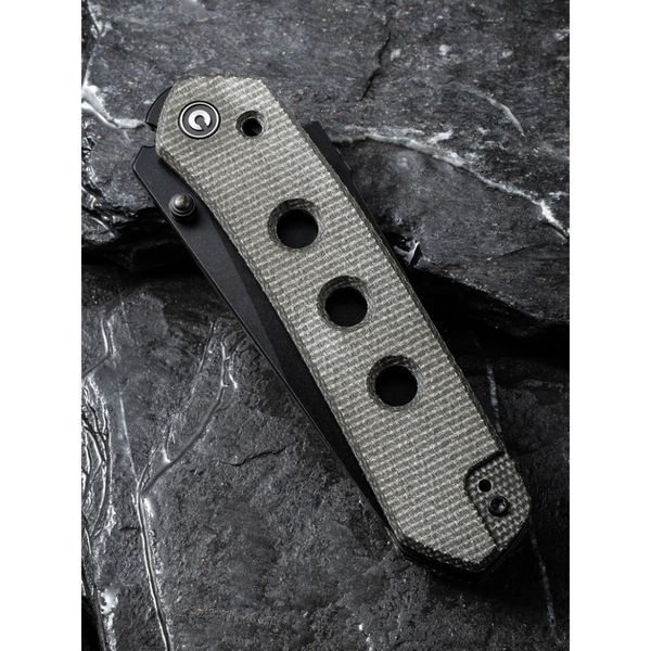 Ніж складаний туристичний Civivi Vision FG, (8.9 см) Nitro-V / Micarta темно-сірий 69977 фото
