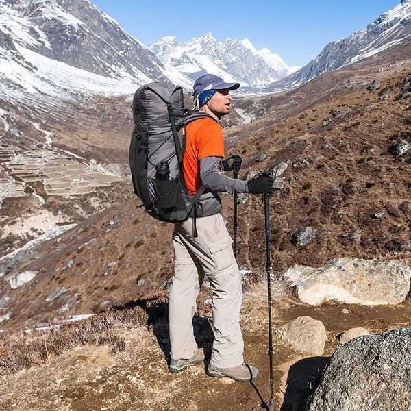 Рюкзак туристичний Naturehike Rock NH19BP095; 60+5 л; графіт в клітинку 65703 фото