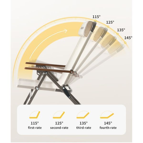 Крісло складане Naturehike CNK2550JJ012; залізо; бежевий 70920 фото