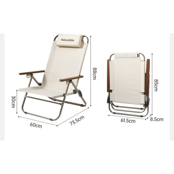 Крісло складане Naturehike CNK2550JJ012; залізо; бежевий 70920 фото