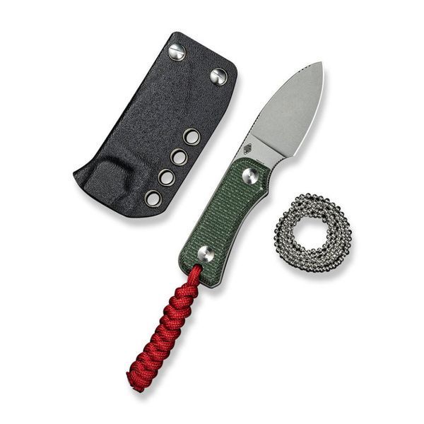 Ніж фіксований тактичний Civivi Baby Banter, (6.1 см) Nitro-V / Micarta темно-зелений 69279 фото