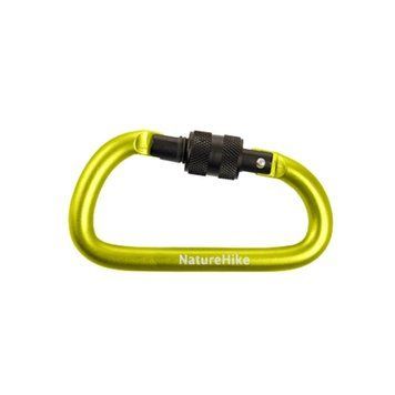 Карабін Naturehike D-type NH15A005-H; 6 см; жовтий 61673 фото