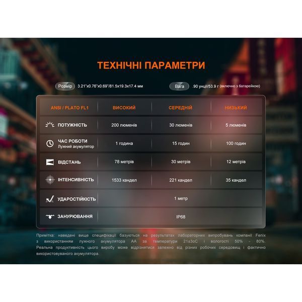Ліхтар ручний Fenix E12 V3.0 67401 фото