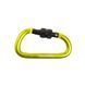 Карабін Naturehike D-type NH15A005-H; 6 см; жовтий 61673 фото 1