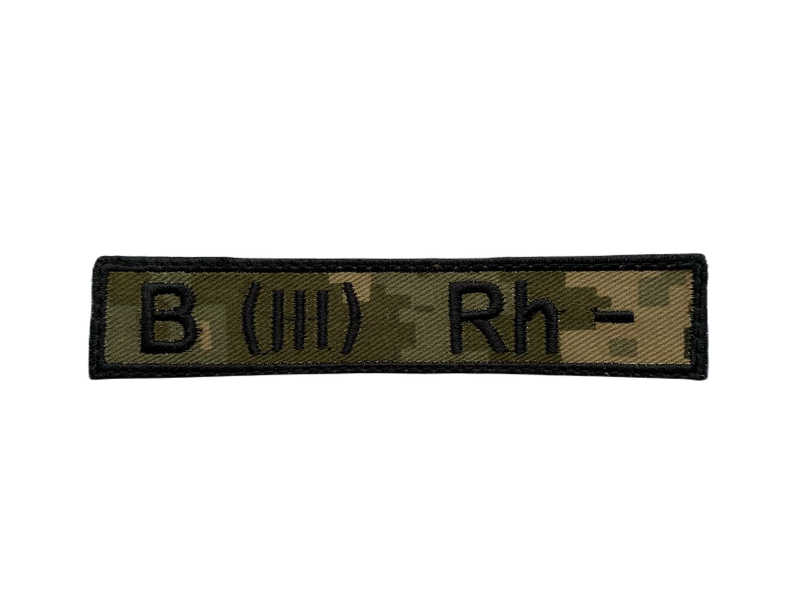 Шеврон-патч група крові на липучці INSHE-020 фото