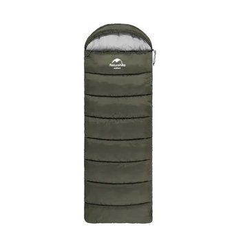 Спальник з капюшоном Naturehike U350S NH20MSD07, (-3&deg;C), лівий, темно-зелений 65277 фото