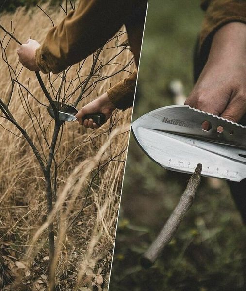 Лопата багатофункціональна Naturehike NH20GJ001; паракорд / нержавіюча сталь 57527 фото