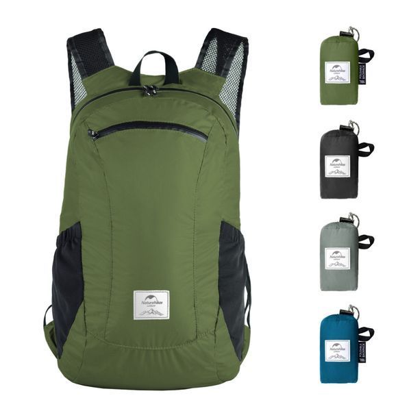 Рюкзак компактний надлегкий Naturehike Ultralight Naturehike NH17A012-B, 18 л, зелений 71439 фото