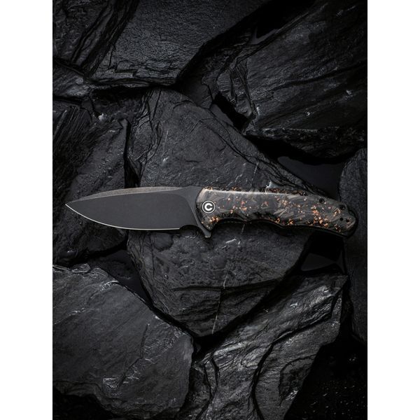 Ніж складаний туристичний Civivi Praxis, (9.5 см) 9Cr18MoV / Carbon Fiber & Resin 70291 фото