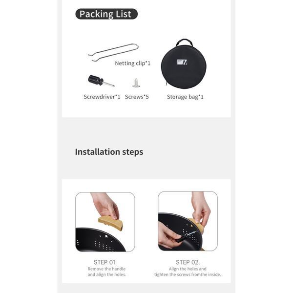 Настільна кругла піч із решіткою гриль Naturehike CNK2550CF010, 36*32.6*12 см, хромоване залізо 70935 фото