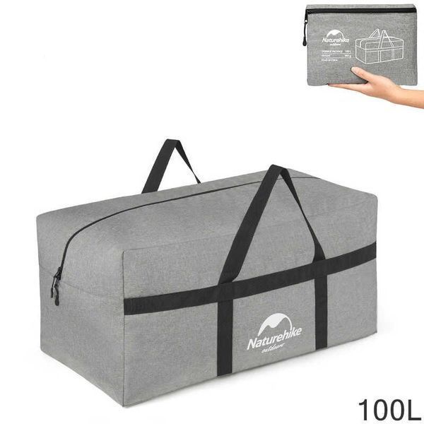 Сумка для зберігання портативна Naturehike NH17S021-L; 100 л; світло-сірий 64289 фото