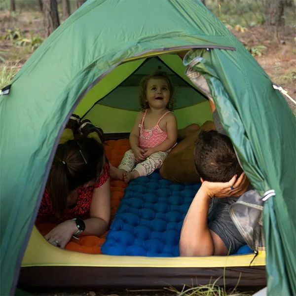 Килимок надувний Naturehike FC-10 NH19Z032-P; 65 мм; блакитний 57520 фото