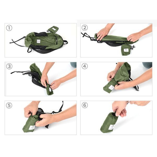 Рюкзак компактний надлегкий Naturehike Ultralight Naturehike NH17A012-B, 18 л, зелений 71439 фото