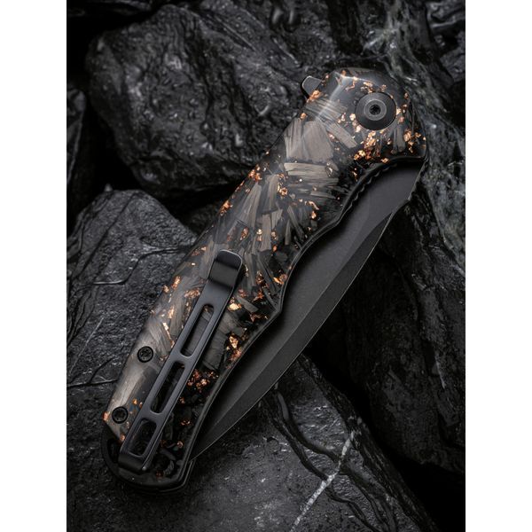 Ніж складаний туристичний Civivi Praxis, (9.5 см) 9Cr18MoV / Carbon Fiber & Resin 70291 фото