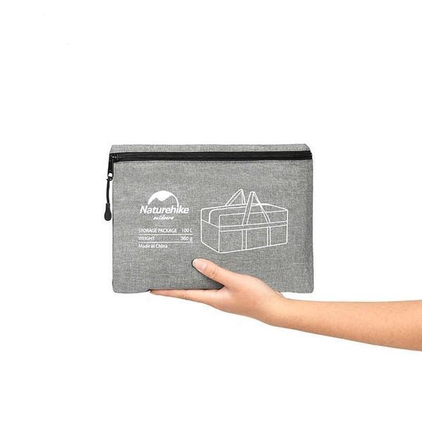 Сумка для зберігання портативна Naturehike NH17S021-L; 100 л; світло-сірий 64289 фото