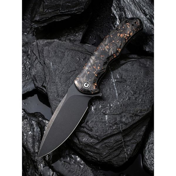 Ніж складаний туристичний Civivi Praxis, (9.5 см) 9Cr18MoV / Carbon Fiber & Resin 70291 фото