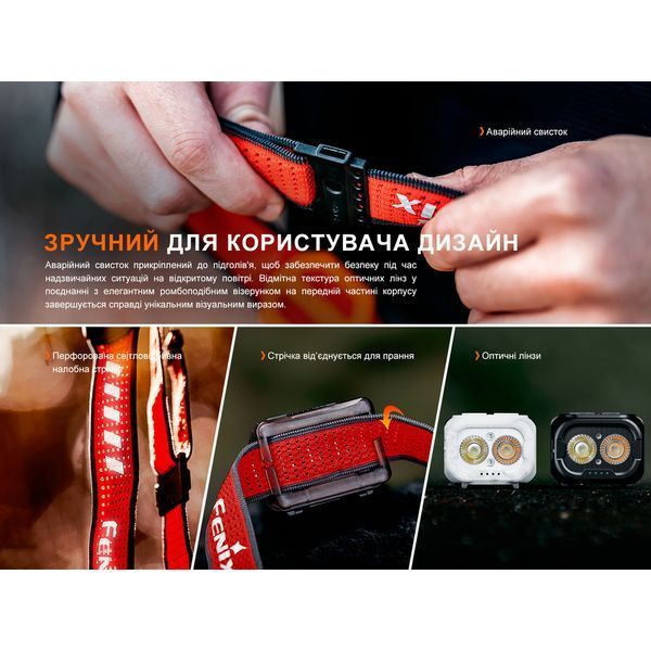 Ліхтар налобний Fenix HL18R-T V2.0 білий 69257 фото