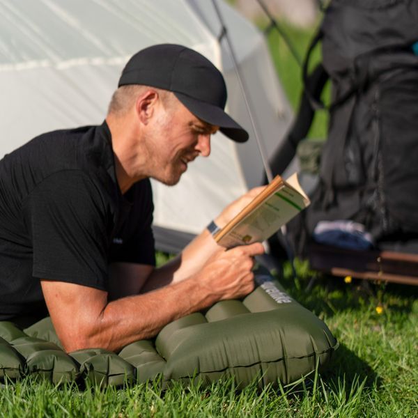 Матрац туристичний надувний одномісний Naturehike CNK2550WS019, 200х60х6.5 см, зелений із вбудованою помпою для надування 71509 фото