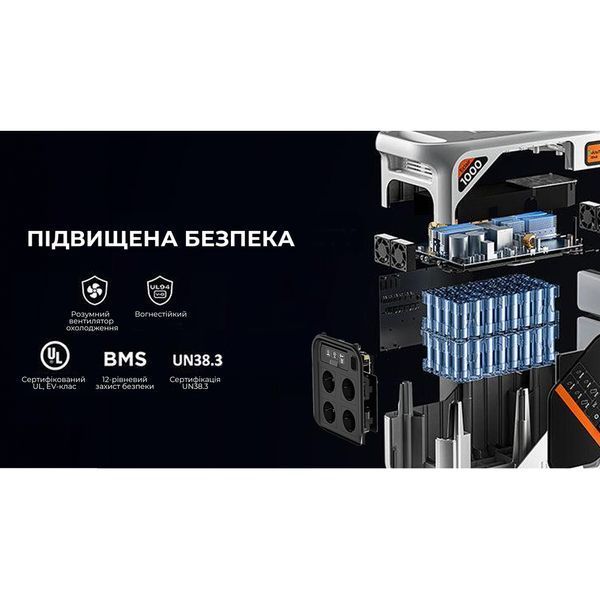 Зарядна станція Litheli 1800 Вт, 1069 Вт&middot;год, LiFePO4, + 2 Power Bank (U20EH17-0A200) 67472 фото