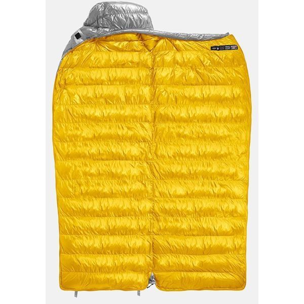Спальник з натуральним пухом Naturehike CW700 CNK2450WS048; p-р M; жовто-сірий 71491 фото