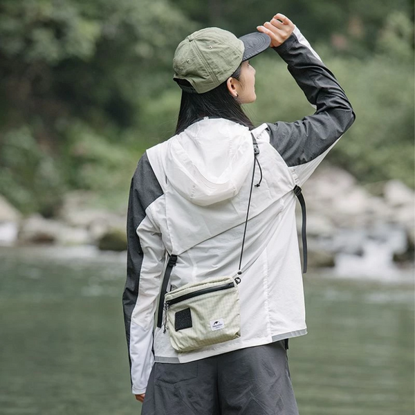 Сумка мала Naturehike NH20BB204, 3л, графіт в клітинку 65707 фото