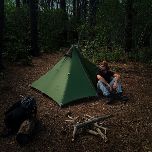 Намет надлегкий із гострою верхівкою Naturehike NH17T030-L; темний зелений 65208 фото
