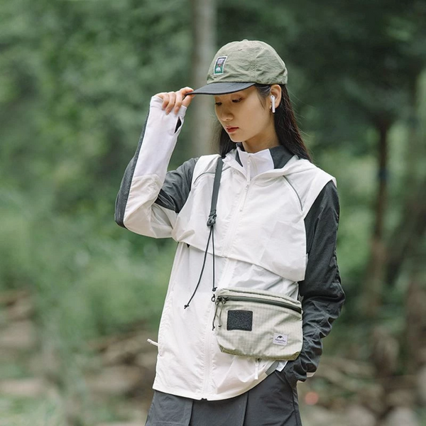 Сумка мала Naturehike NH20BB204, 3л, графіт в клітинку 65707 фото