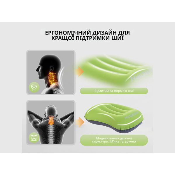 Подушка надувна Naturehike Ultralight TPU NH17T013-Z, зелена 59887 фото
