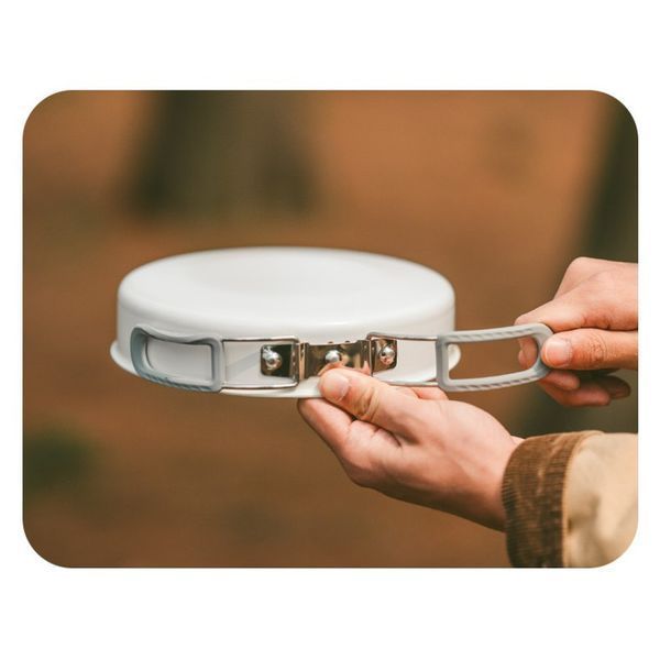 Сковорідка зі складаною ручкою Naturehike CNK2450CF013; 17;5 см; алюміній; біла 70936 фото