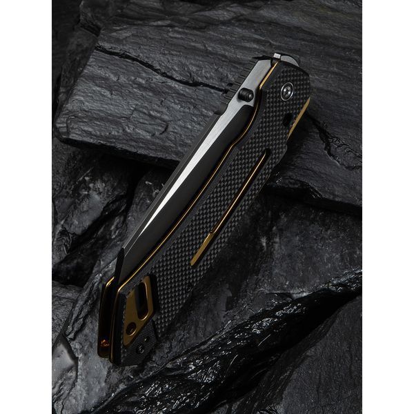 Ніж складаний тактичний Civivi Buster FG, (10.7 см) Nitro-V / G10 чорно-золотий 70791 фото
