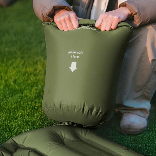 Матрац надувний одинарний Naturehike CNK2550WS019; 65 мм; із мішком для надування; синій 71510 фото