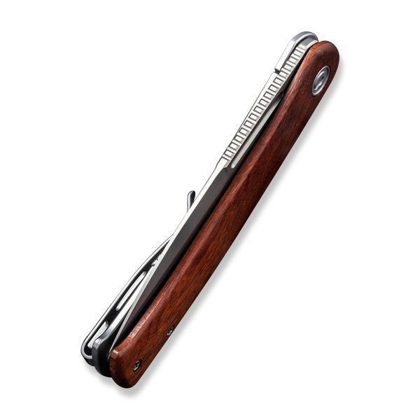 Ніж складаний туристичний Civivi Cetos, (8.8 см) 14C28N / Micarta & Stainless чорний 64353 фото
