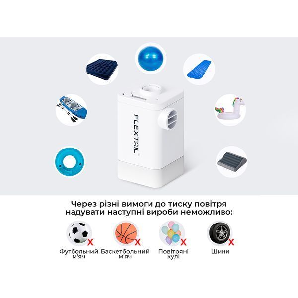 Насос-ліхтар-powerbank кемпінговий Flextail Max Pump 2 Plus, помаранчевий 69245 фото