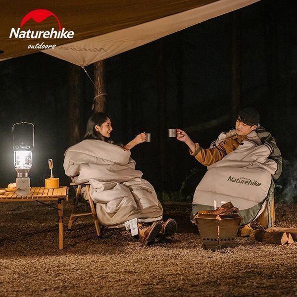 Спальний мішок з капюшоном Naturehike B400 NH21MSD11; бежевий 63330 фото