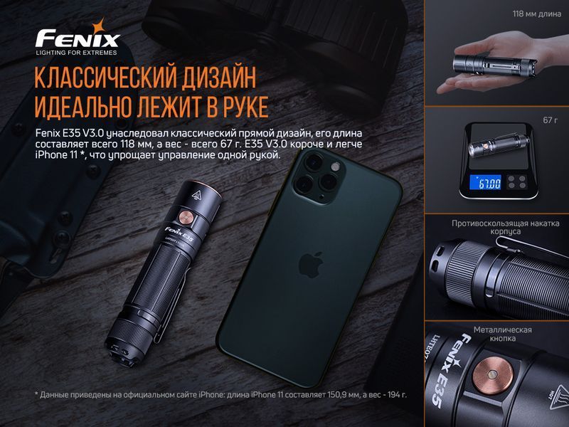 Ліхтар ручний Fenix E35 V3.0 51075 фото