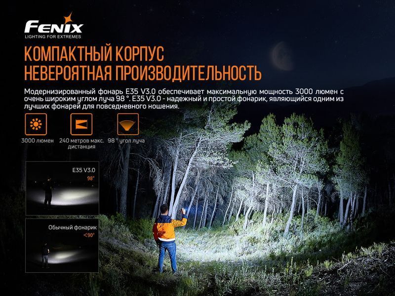 Ліхтар ручний Fenix E35 V3.0 51075 фото