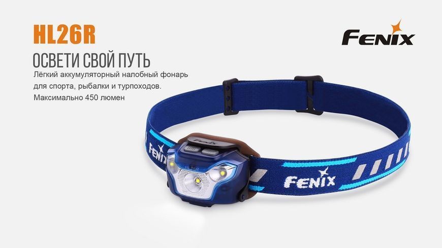 Ліхтар налобний Fenix HL26R чорний 45847 фото