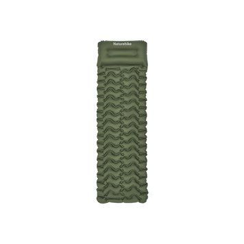 Матрац туристичний надувний одномісний Naturehike CNK2550WS019, 200х60х6.5 см, зелений, для кемпінгу із мішком для надування 71511 фото
