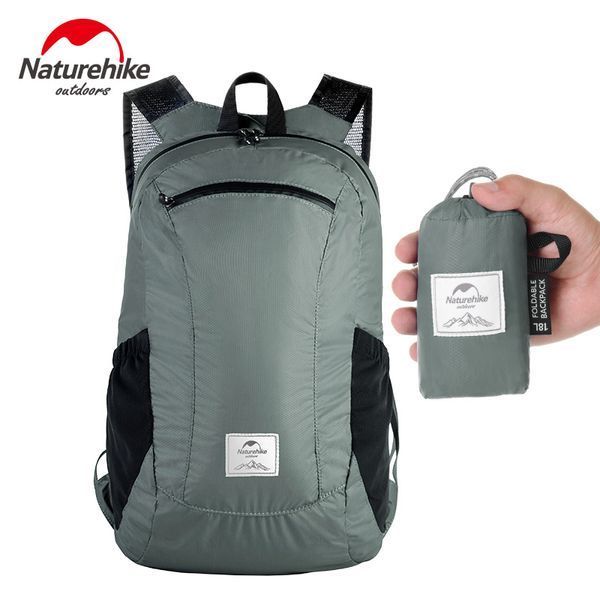 Рюкзак компактний надлегкий Naturehike&nbsp;Ultralight&nbsp;NH17A012-B, 18 л, чорний 57529 фото