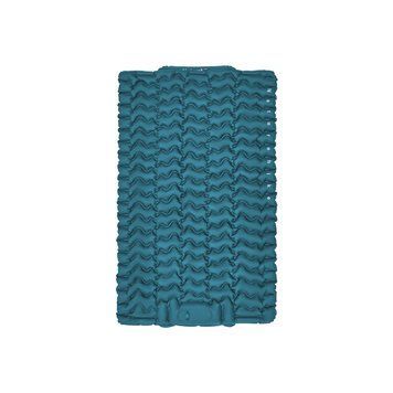 Матрац туристичний надувний двомісний Naturehike CNK2550WS019, 200х125х6.5 см, синій із вбудованою помпою для надування 71512 фото